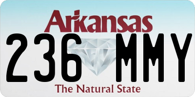 AR license plate 236MMY