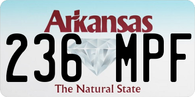 AR license plate 236MPF
