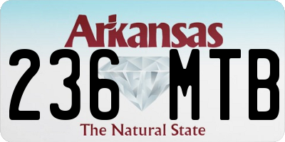 AR license plate 236MTB
