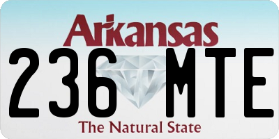 AR license plate 236MTE