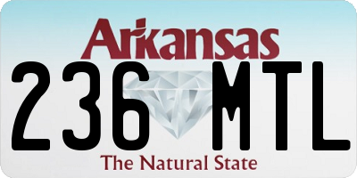 AR license plate 236MTL