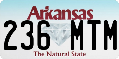 AR license plate 236MTM