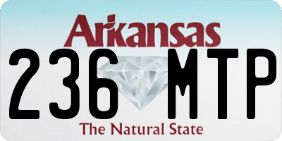 AR license plate 236MTP