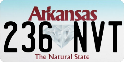 AR license plate 236NVT