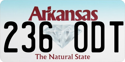 AR license plate 236ODT