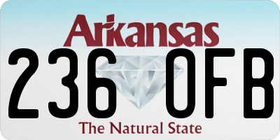 AR license plate 236OFB