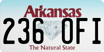 AR license plate 236OFI
