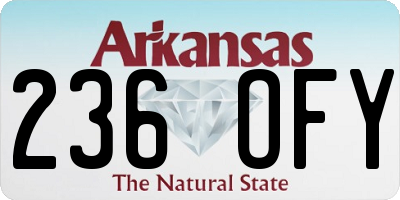 AR license plate 236OFY