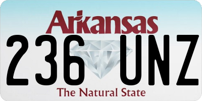 AR license plate 236UNZ