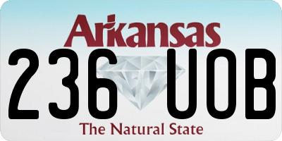AR license plate 236UOB