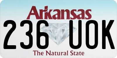 AR license plate 236UOK