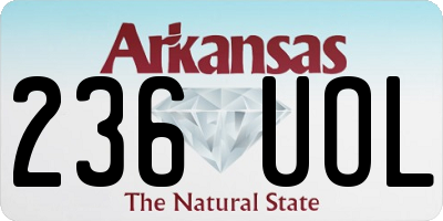 AR license plate 236UOL
