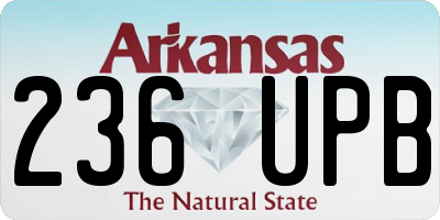 AR license plate 236UPB