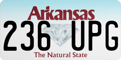 AR license plate 236UPG