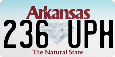 AR license plate 236UPH