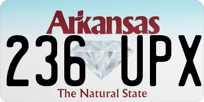 AR license plate 236UPX