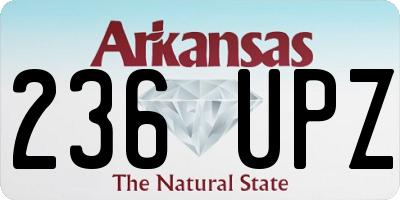 AR license plate 236UPZ