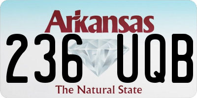 AR license plate 236UQB