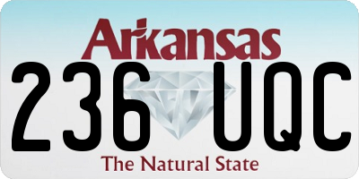 AR license plate 236UQC