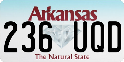 AR license plate 236UQD
