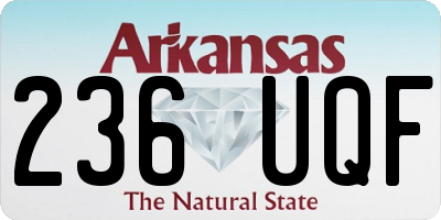 AR license plate 236UQF
