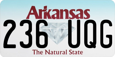 AR license plate 236UQG