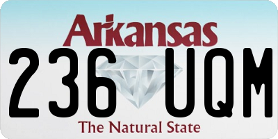 AR license plate 236UQM