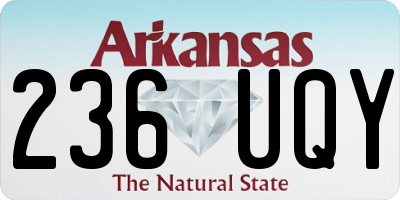 AR license plate 236UQY