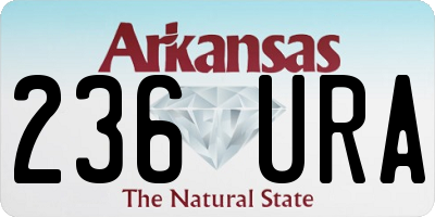 AR license plate 236URA
