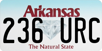 AR license plate 236URC