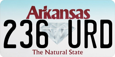 AR license plate 236URD