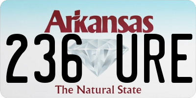 AR license plate 236URE