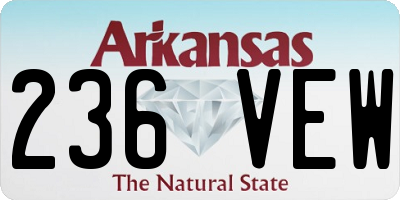 AR license plate 236VEW