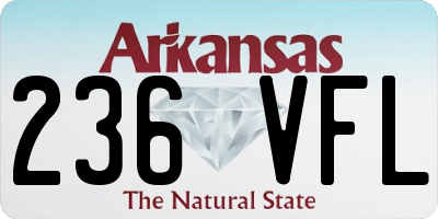 AR license plate 236VFL