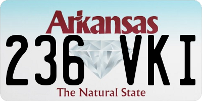 AR license plate 236VKI
