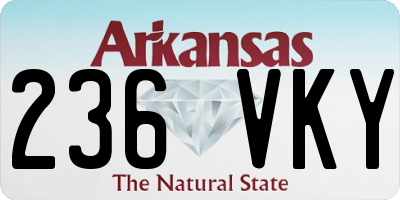 AR license plate 236VKY