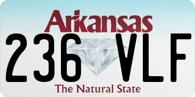 AR license plate 236VLF