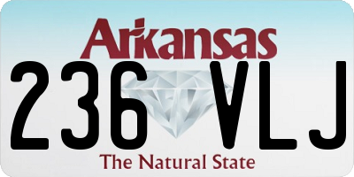 AR license plate 236VLJ
