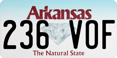 AR license plate 236VOF