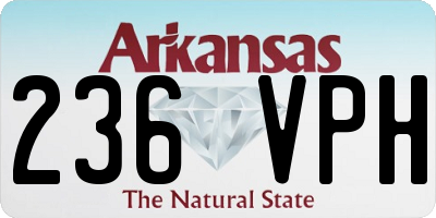AR license plate 236VPH