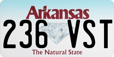 AR license plate 236VST