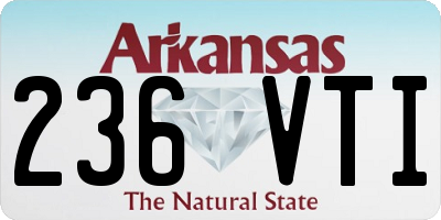 AR license plate 236VTI