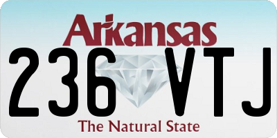 AR license plate 236VTJ