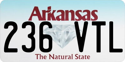 AR license plate 236VTL