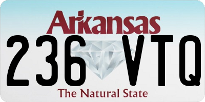 AR license plate 236VTQ