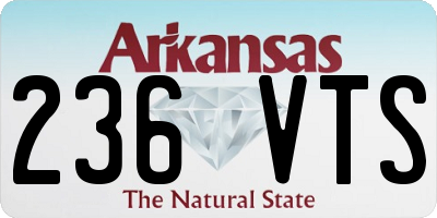 AR license plate 236VTS