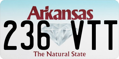 AR license plate 236VTT