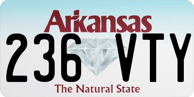 AR license plate 236VTY