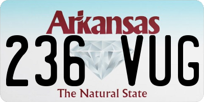 AR license plate 236VUG