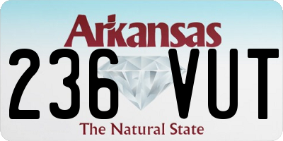 AR license plate 236VUT